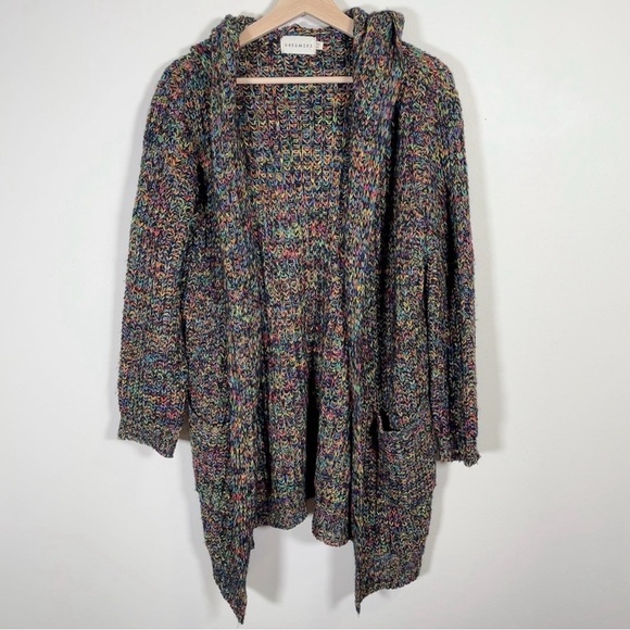 EUC Dreamers hooded open multi-coloured cardigan. Sz M - Picture 1 of 5